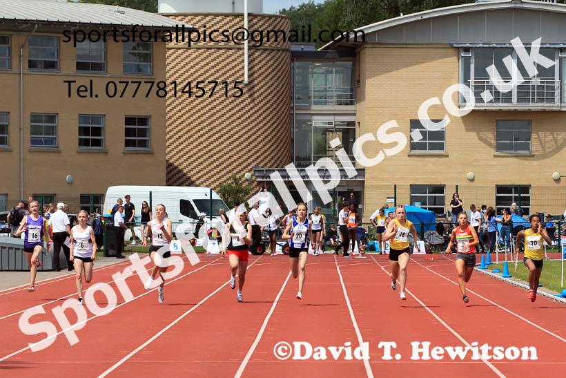 Womens Under-17s and Girls Under-15s 100 metres, 2022 Northern Inter Counties U17s and U15s Track and Field, York, Thursday, June 2nd. Photo: David T. Hewitson/Sports for All Pics